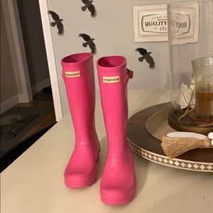 Pink Hunter Rain Boots